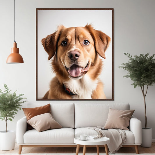 Framed Canvas (Pecan)